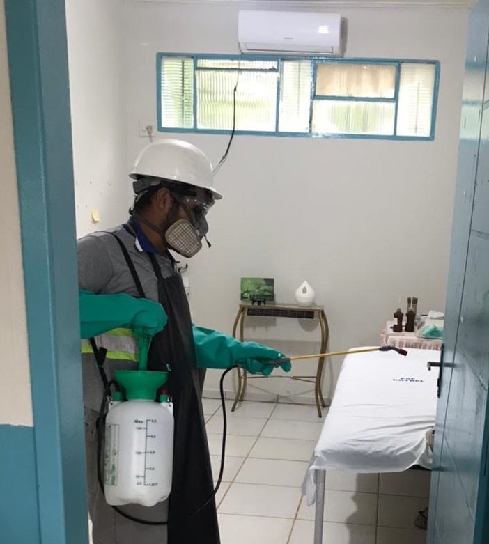 Águas de Guarantã realiza desinfecção biológica em unidades básicas de saúde