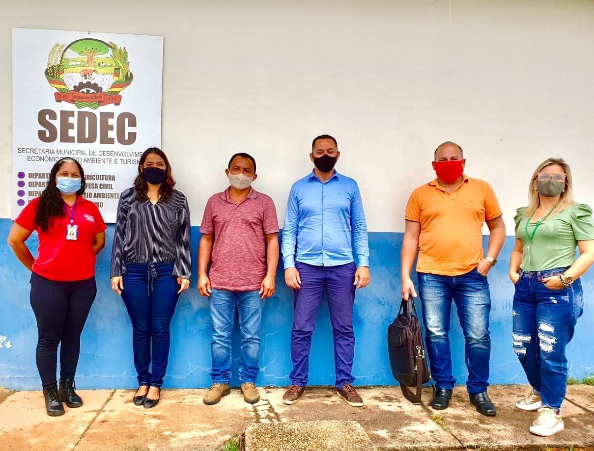 A equipe Técnica da Prefeitura Municipal de Poconé visitam Guarantã do Norte