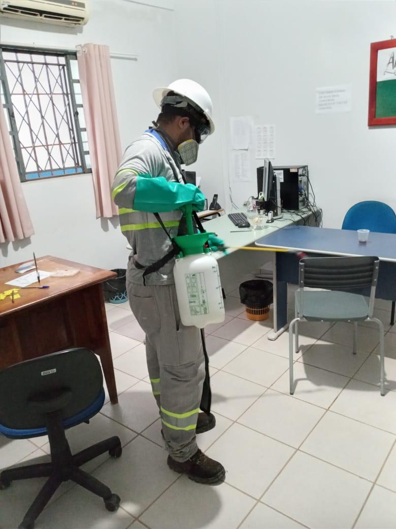 Águas de Guarantã realiza desinfecção biológica em unidades públicas do município