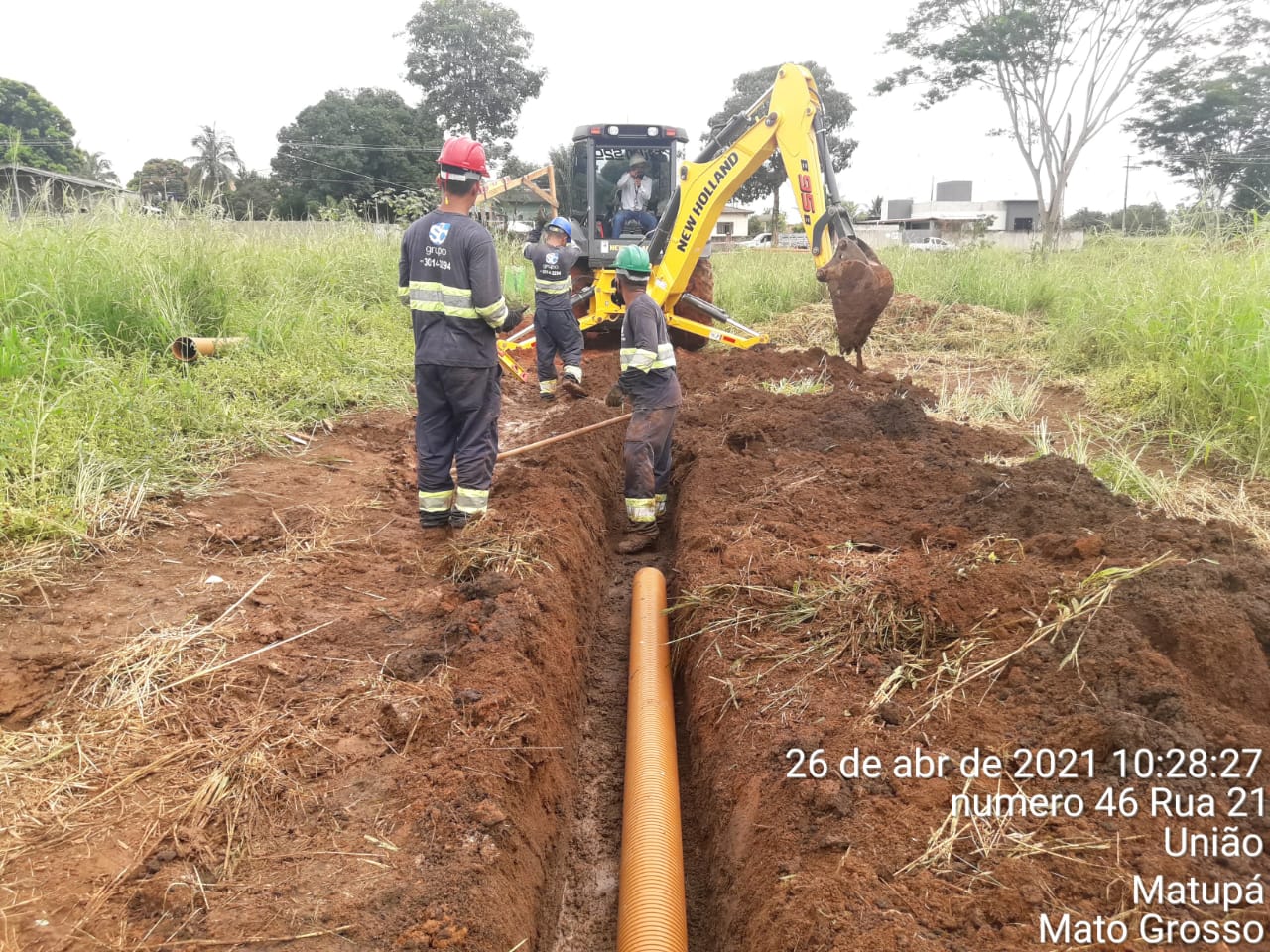Águas de Matupá inicia obras de interligação da rede de esgoto no bairro União