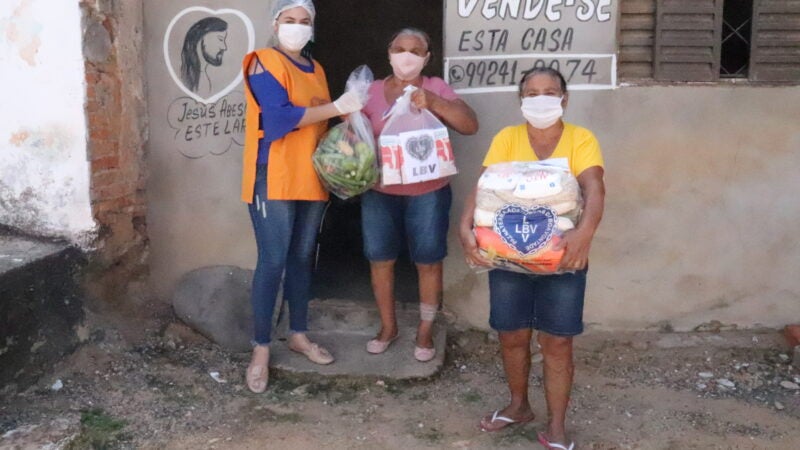 LBV beneficia idosos em situação de insegurança alimentar em Cuiabá