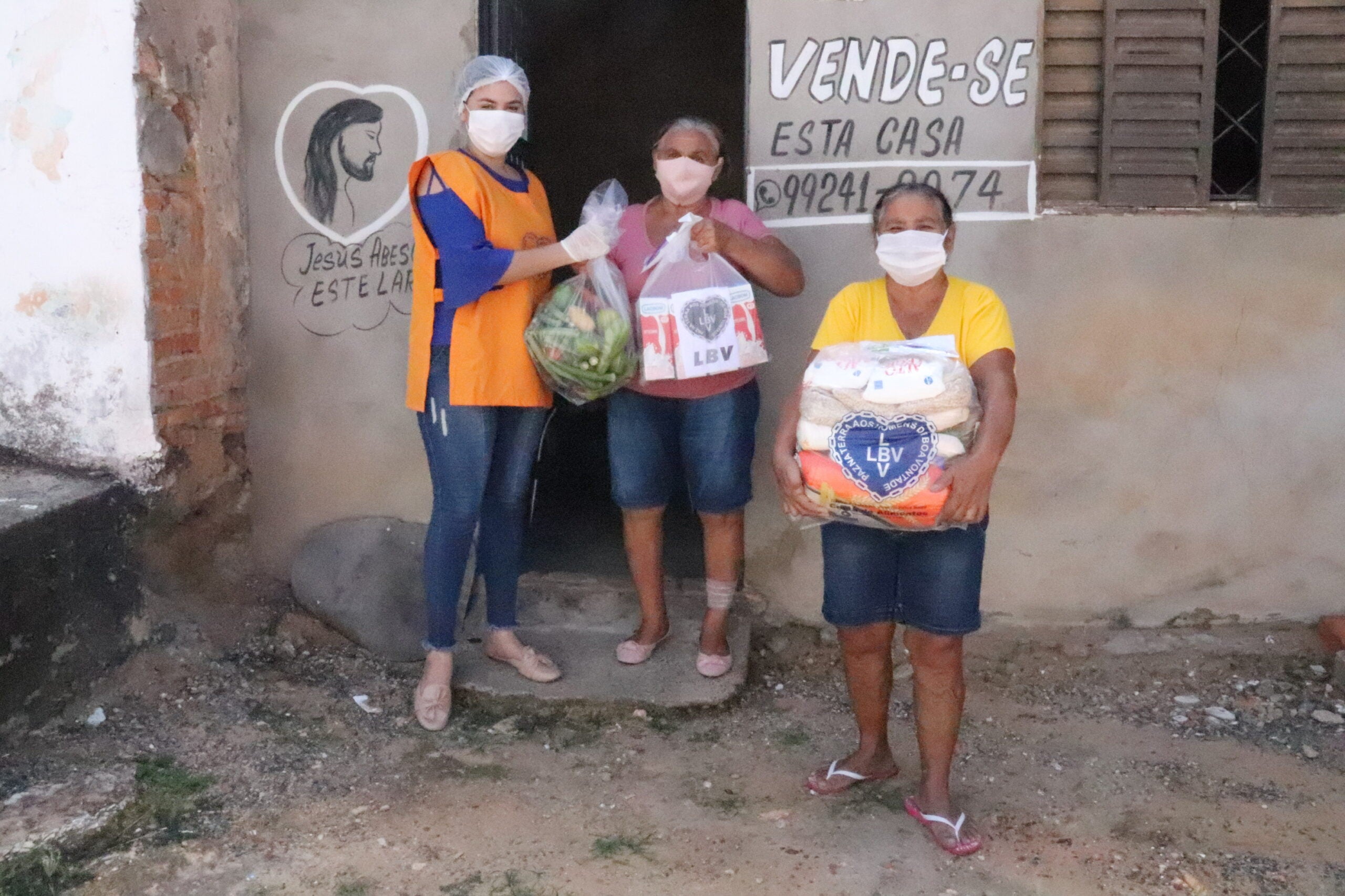 LBV beneficia idosos em situação de insegurança alimentar em Cuiabá