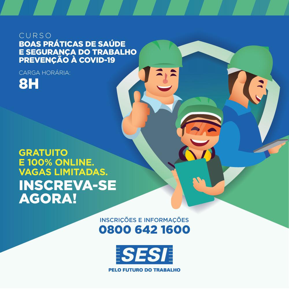 Sesi MT oferece curso online e gratuito às indústrias para prevenir Covid-19