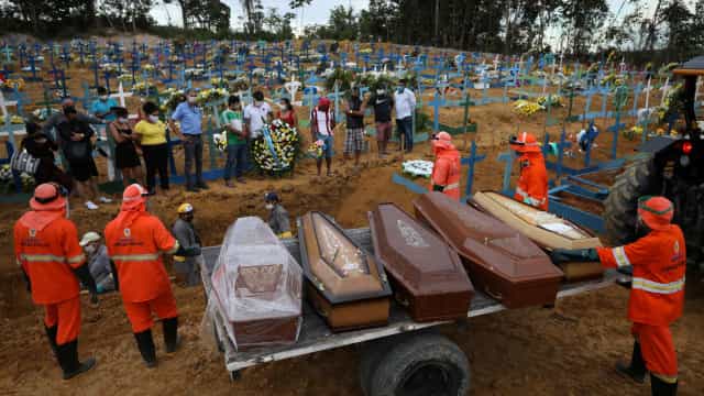 Covid: Brasil bate recorde com maior média de óbitos; foram 3.125 por dia