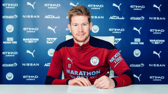 Manchester renova o contrato com belga Kevin De Bruyne até 2025