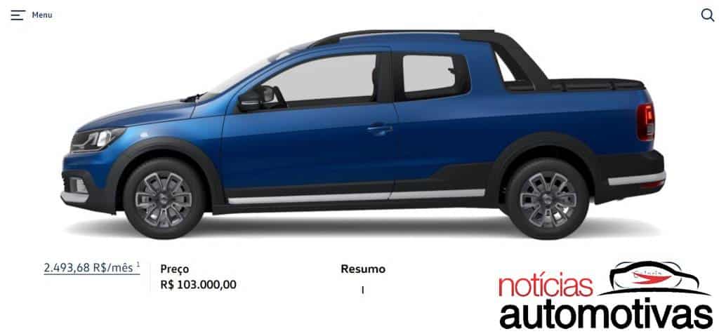 VW aumenta preços da Saveiro em abril e ela passa de R$ 100 mil