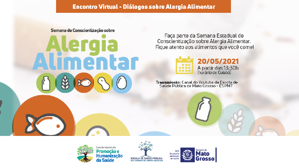 Saúde estadual realiza evento na Semana de Conscientização sobre Alergia Alimentar