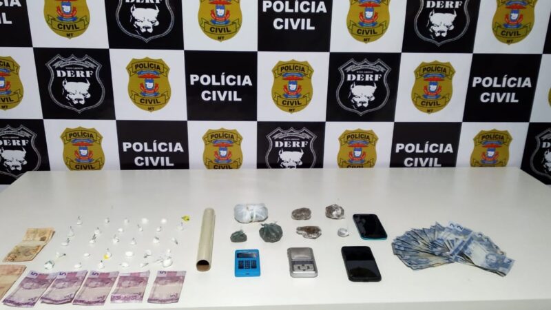 Traficante que oferecia drogas em grupos de mensagens é preso em flagrante em Rondonópolis