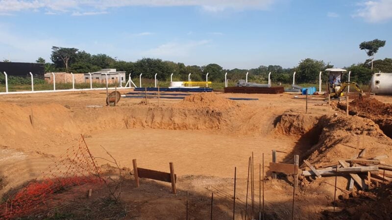 Concessionária Águas de Matupá avança nas obras da Estação de Tratamento de Esgoto