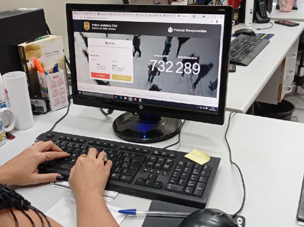 Sistema criado pela Polícia Civil reúne dados de desaparecidos e colabora para a localização de pessoas em MT