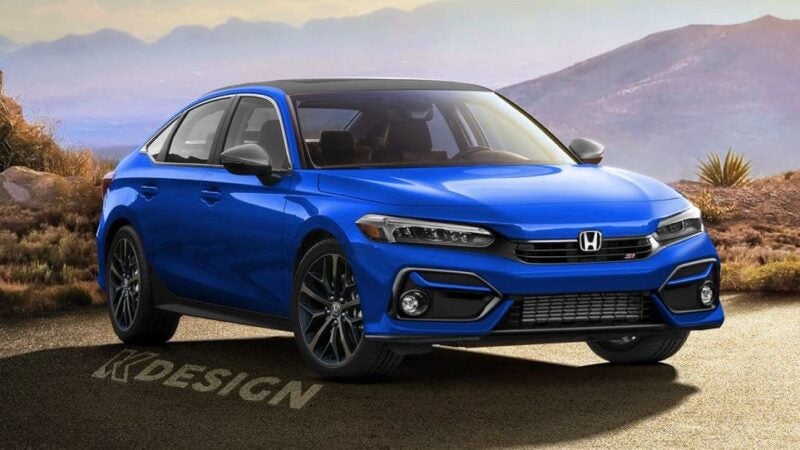 Projeção: Novo Honda Civic Si Sedan 2022 em boa forma