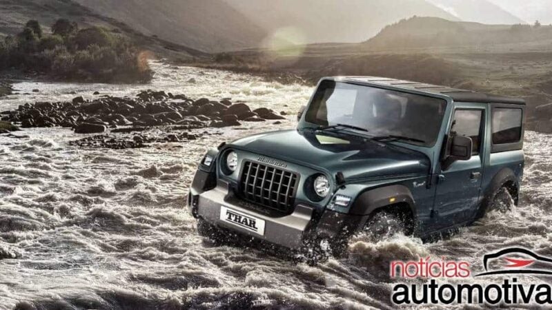 Jeep processa Mahindra novamente, mas por causa do jipe Thar
