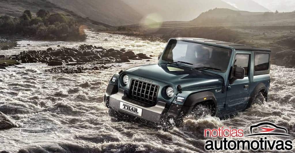 Jeep processa Mahindra novamente, mas por causa do jipe Thar