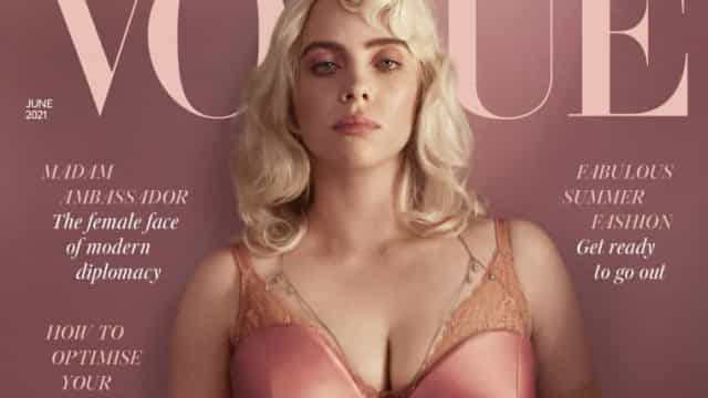 Billie Eilish como nunca a viu! Artista posa sensual para a revista Vogue