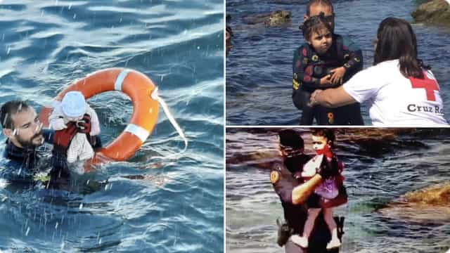 ‘Era uma maré humana’, diz mergulhador que salvou bebê no Mediterrâneo