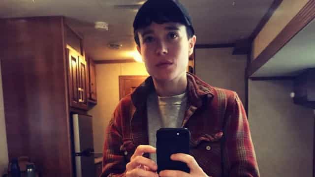 Elliot Page posa sem camisa pela primeira vez após transição de gênero