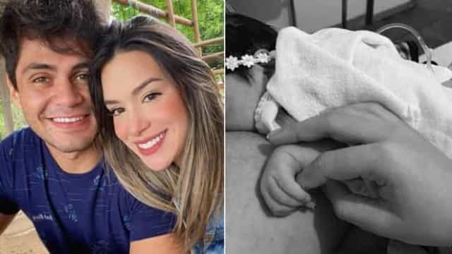 Nasce primeira filha do ator Lucas Veloso e Géssica Muniz