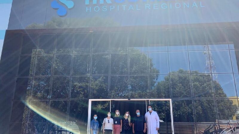 Secretário de Saúde vistoria obra do Hospital Regional de Sorriso e cobra construtora