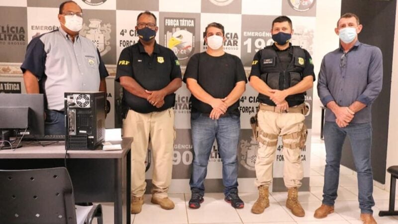 Prefeito Érico Stevan, se reuni com inspetores da PRF e garante a implantação Posto da Polícia rodoviária Federal em Guarantã do Norte