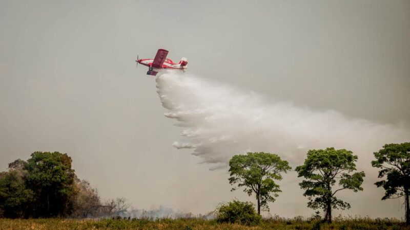 Corpo de Bombeiros realiza capacitação de pilotos agrícolas para combate aos incêndios florestais