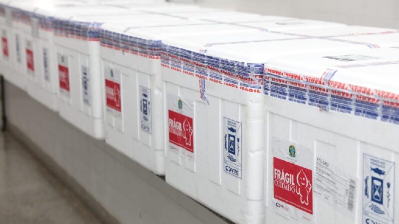 Doses da vacina Pfizer serão enviadas para Mato Grosso nesta quinta-feira (03)