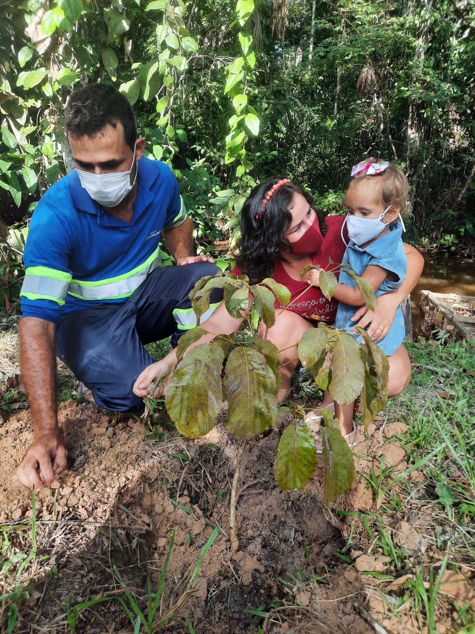 Doação e plantio de mudas marcam celebração de concessionárias da Aegea MT/PA no mês Mundial do Meio Ambiente