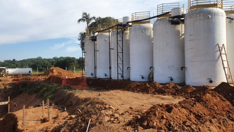 Obras de construção na Estação de Tratamento de Esgoto em Matupá seguem a todo vapor