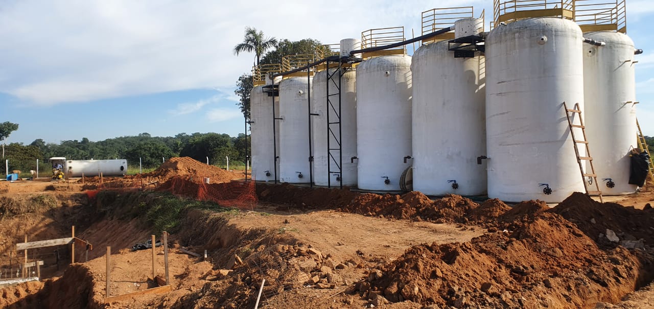Obras de construção na Estação de Tratamento de Esgoto em Matupá seguem a todo vapor