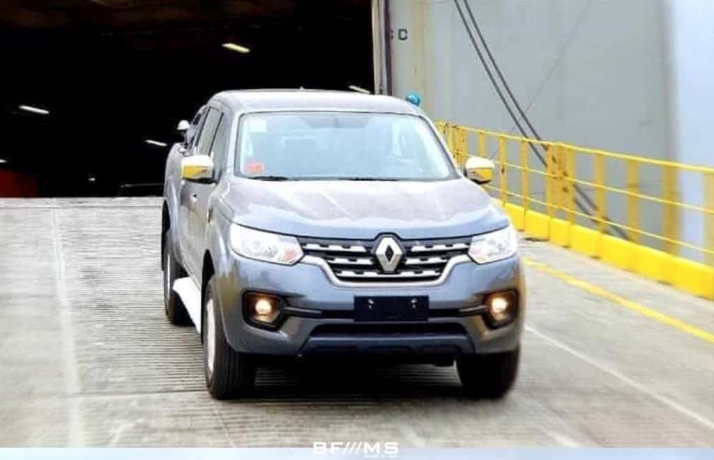 Renault Alaskan é flagrada em desembarque no Brasil