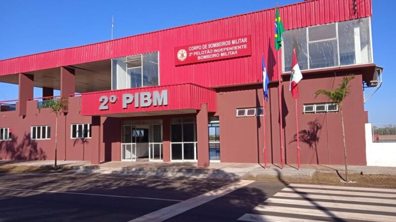 Governo entrega primeira unidade do Corpo de Bombeiros Militar em Santo Antônio de Leverger