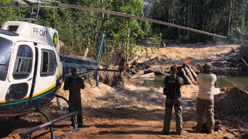 Fiscalização destrói acessos utilizados para desmate ilegal em unidades de conservação de Colniza