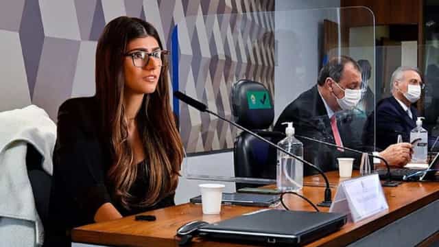 Citada na CPI da Covid, Mia Khalifa publica montagem no Senado