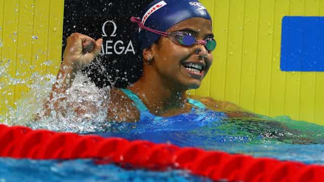 Etiene Medeiros festeja chance de nadar 50m livre nos Jogos Olímpicos de Tóquio
