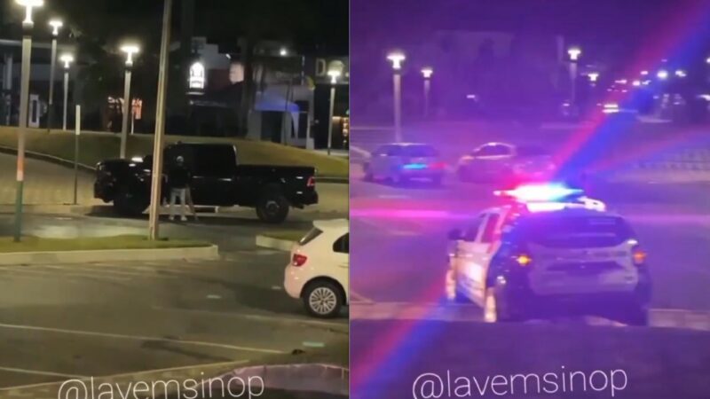 Casal é flagrado transando em local público e perto de viaturas da Polícia Militar