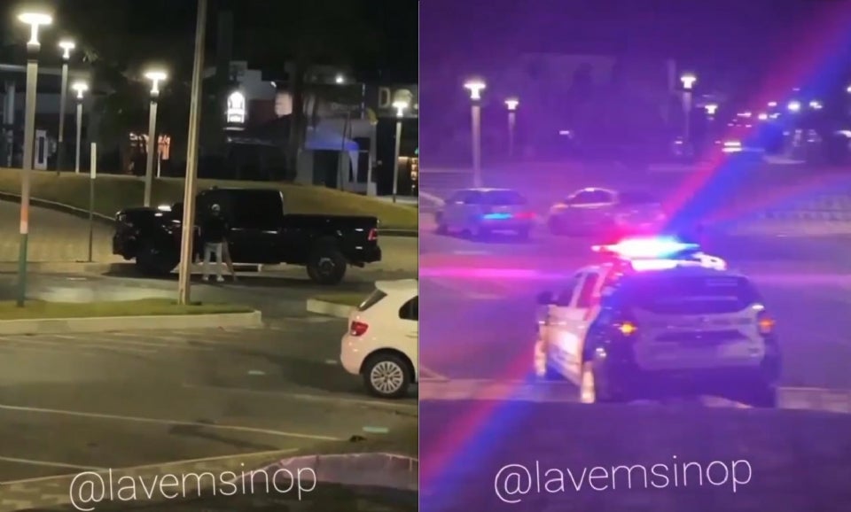 Casal é flagrado transando em local público e perto de viaturas da Polícia Militar