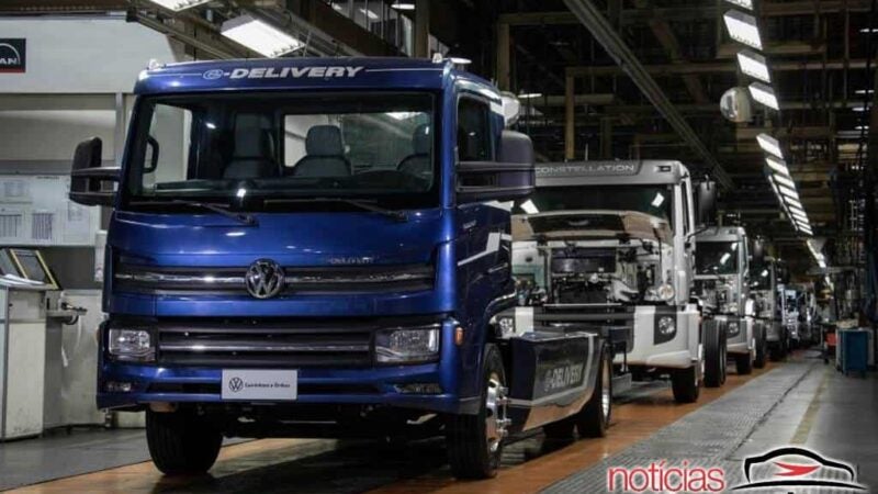 VW inicia produção do caminhão elétrico e-Delivery em Resende