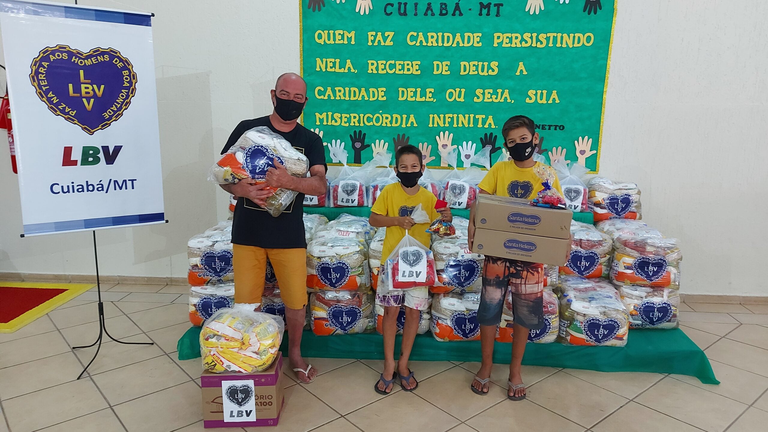 Campanha Diga SIM da LBV leva solidariedade e esperança à famílias em situação de insegurança alimentar grave no MT