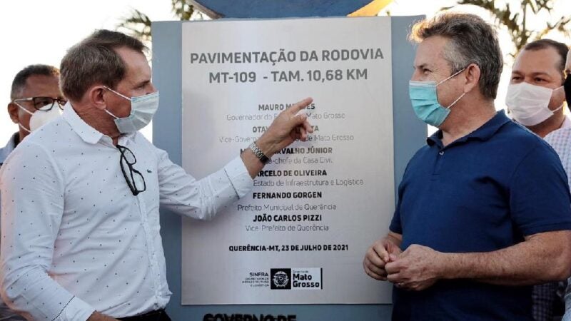 Governador entrega asfalto novo do Rodoanel e lança licitação para pavimentar 41,2 km da MT-110 em Querência