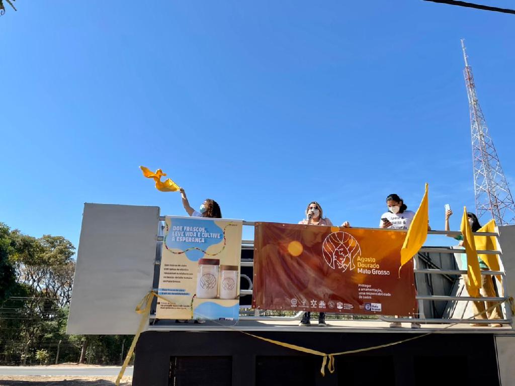 Saúde Estadual apoia carreata de conscientização ao aleitamento materno