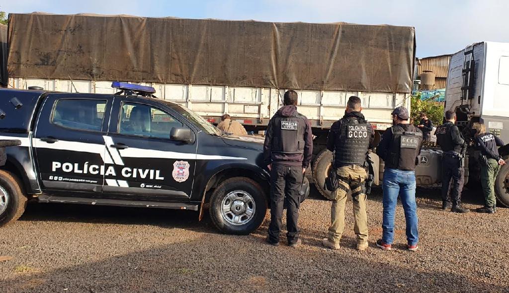 Polícia Civil cumpre 43 ordens judiciais contra organização investigada por roubos de cargas em MT e SP