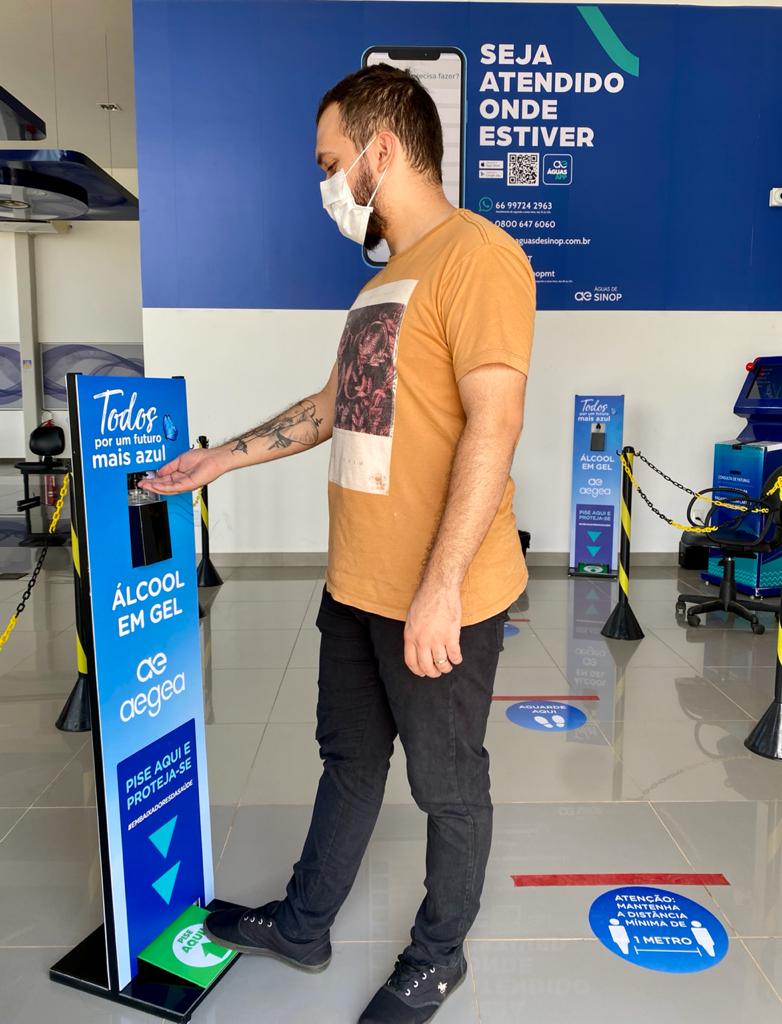 Concessionárias da Aegea MT cumprem protocolos de biossegurança contra a Covid-19 e mantém selo Safeguard