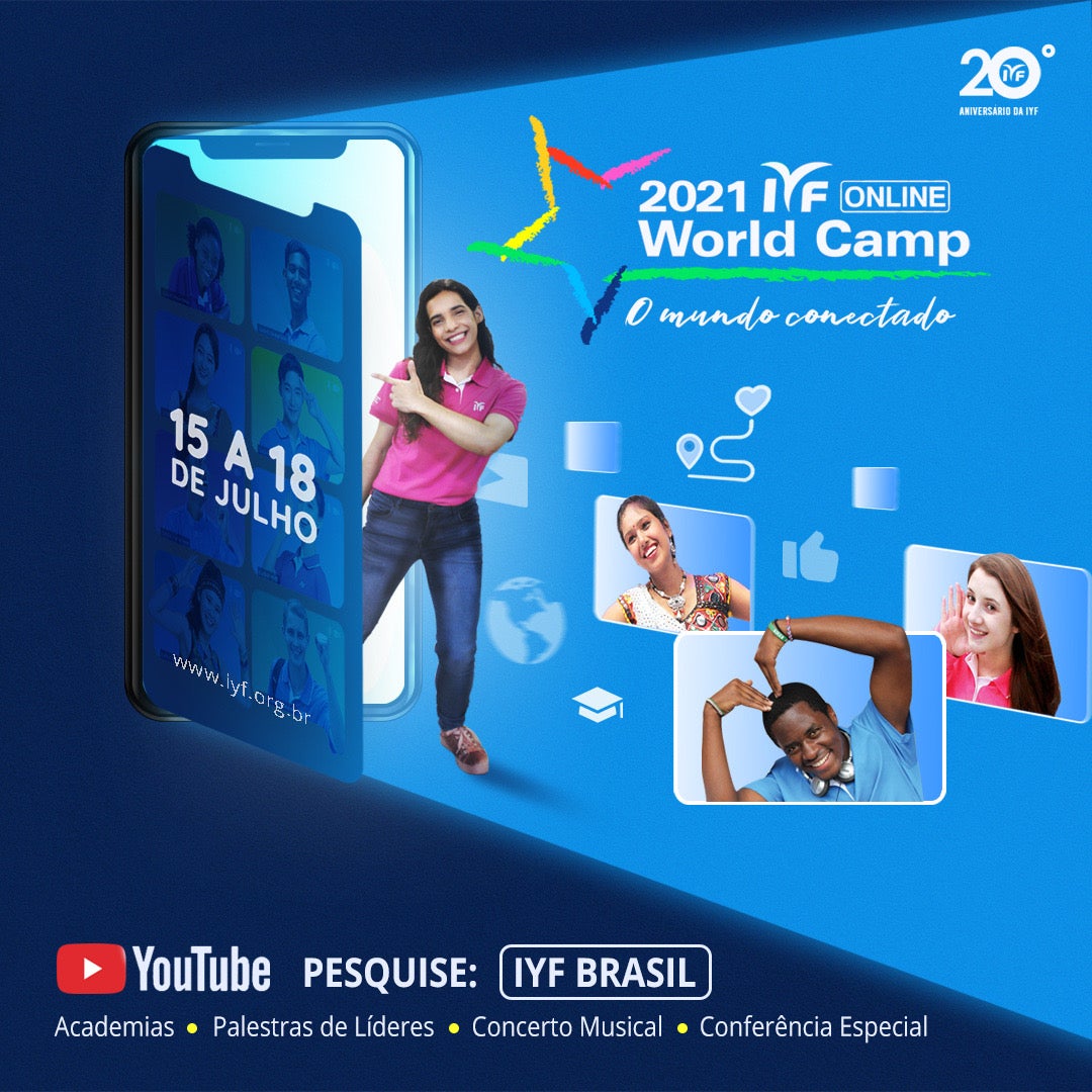 20º. Edição do  IYF World Culture Camp será apresentada pelo segundo ano consecutivo na modalidade on-line