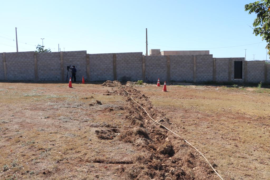 Perícia constata ligação irregular de água próxima a condomínio em Cuiabá