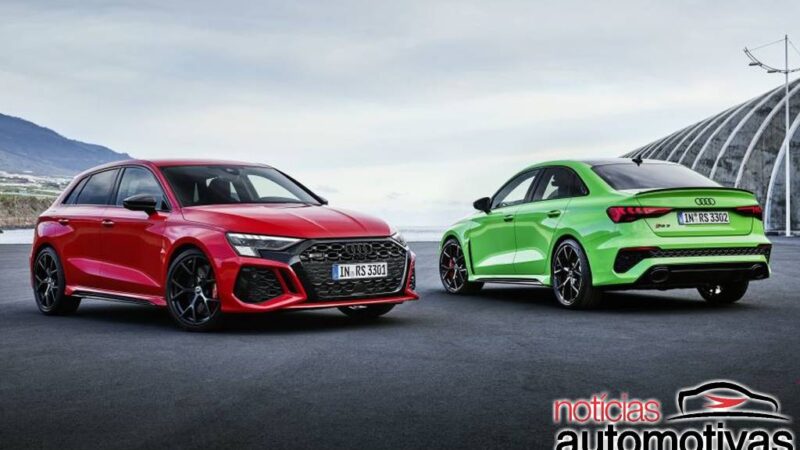 Audi RS3 2022 tem sedã e hatch chega com 400 cavalos