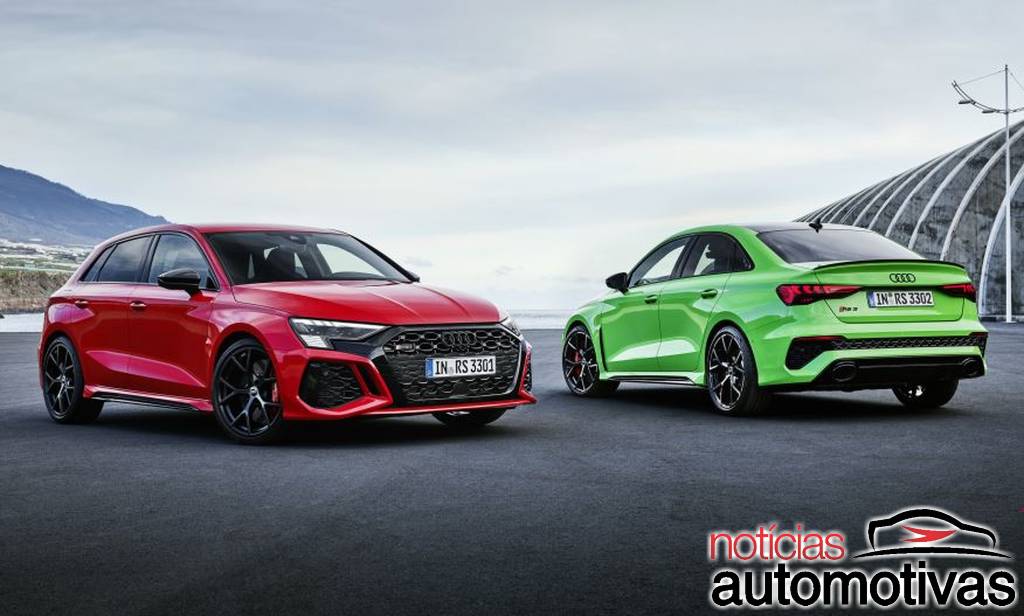 Audi RS3 2022 tem sedã e hatch chega com 400 cavalos