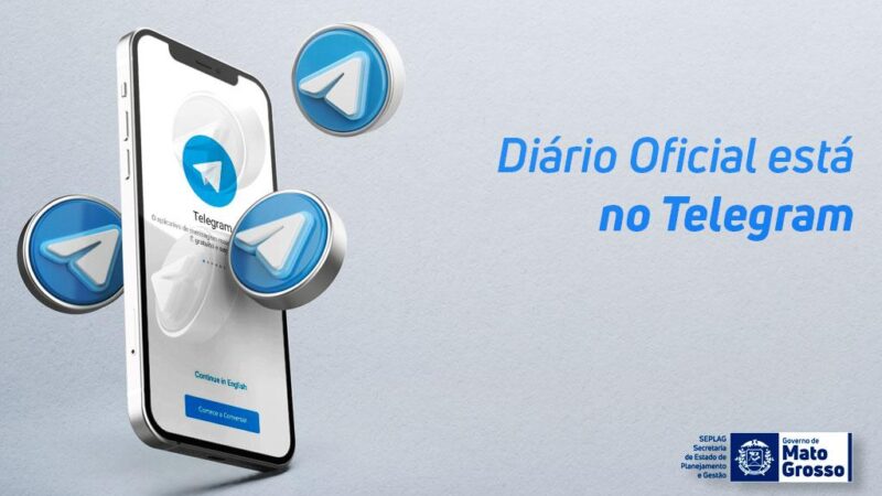 Diário Oficial agora pode ser acessado pelo aplicativo Telegram
