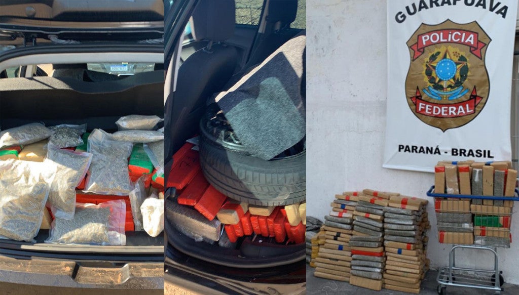 Ação conjunta de PFs de 3 estados impede que 412 kg de drogas entrem em MT