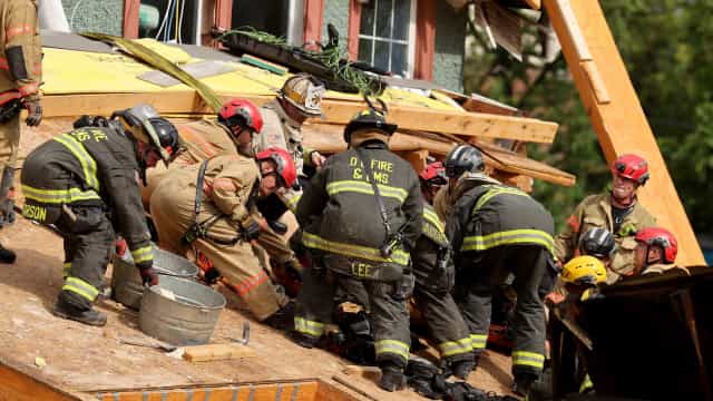 Prédio em construção desaba em Washington, nos EUA