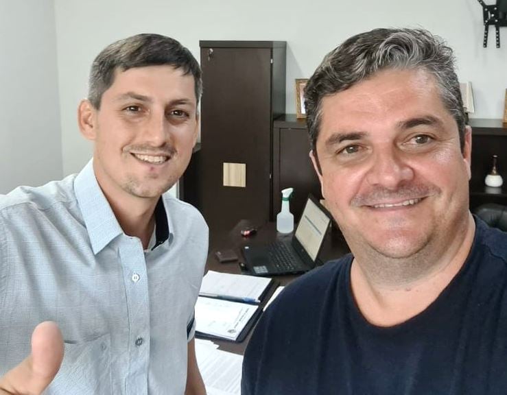 Prefeito Érico visita prefeito Bruno Mena de Matupá e deseja sucesso ao colega