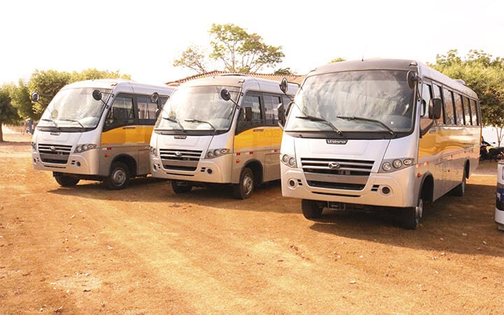 Secretaria Municipal de Educação adquiri novos ônibus para o transporte escolar no município de Guarantã do Norte